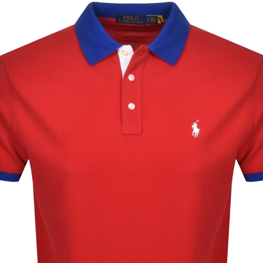 Alternative Image for ProductRalph Lauren Basic Mesh Polo T Shirt Red2